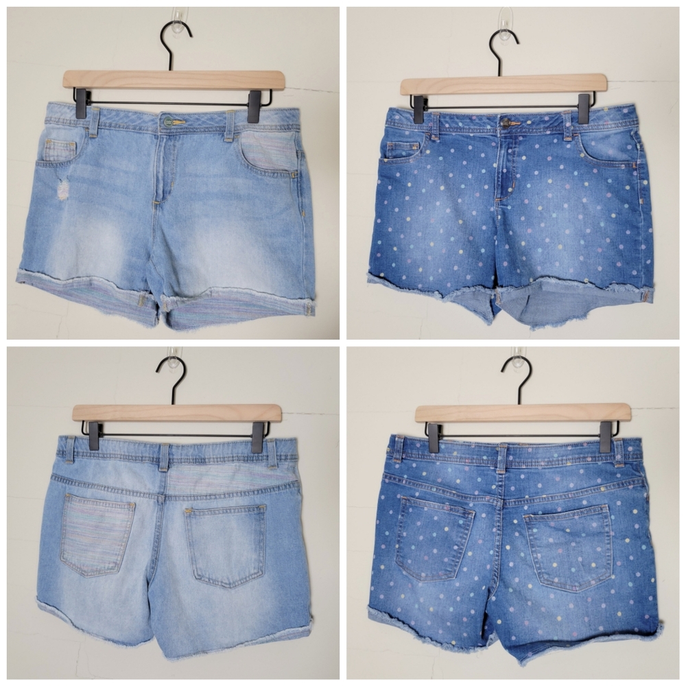 Wonder Nation | 2 Denim shorts | Girls 16 Plus